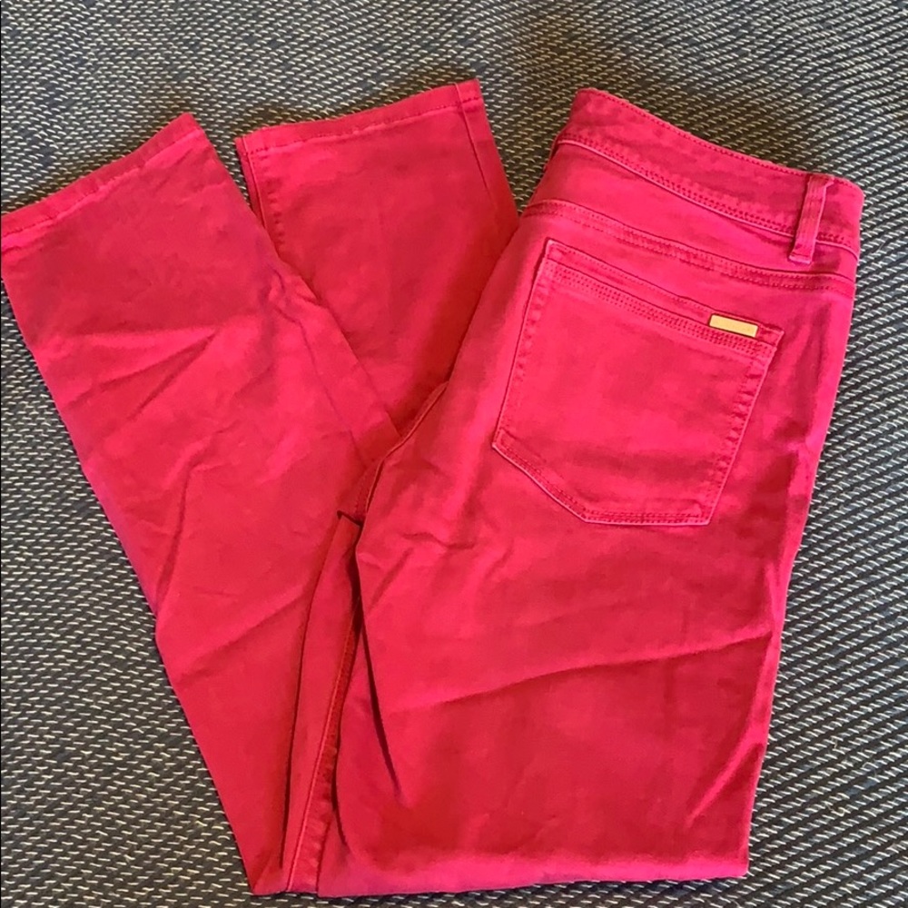 White Black Pink Jeans